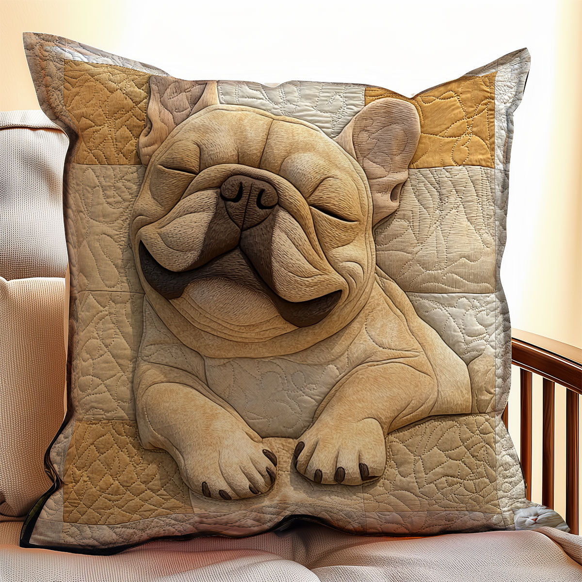 Sleeping Bulldog WU0702089CL Quilt Pillow Case