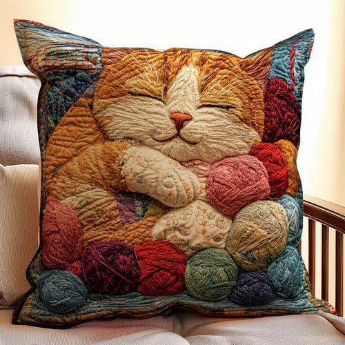 Sleeping Cat And Yarns WU0702041CL Quilt Pillow Case