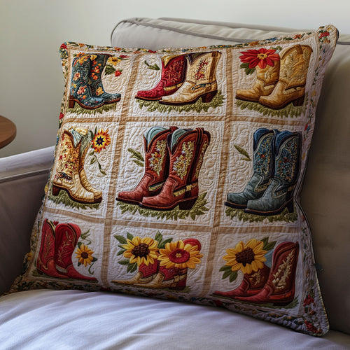 Cowboy Boots WU0702101CL Quilt Pillow Case