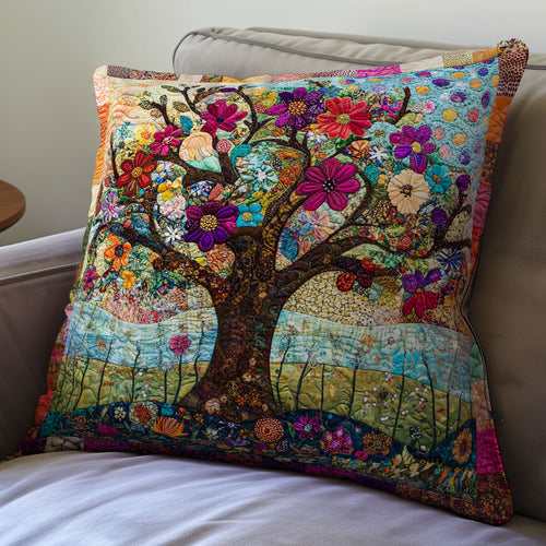 Floral Tree Of Life WU0702003CL Quilt Pillow Case