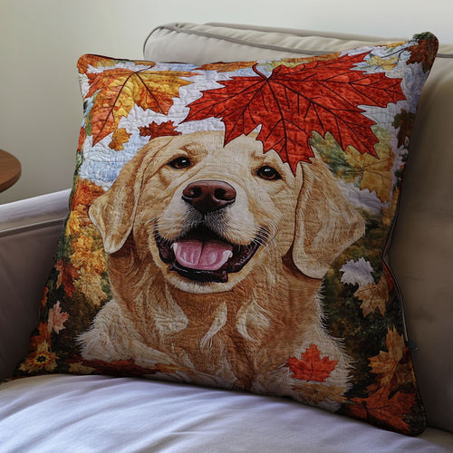 Golden Retriever WU0702065CL Quilt Pillow Case