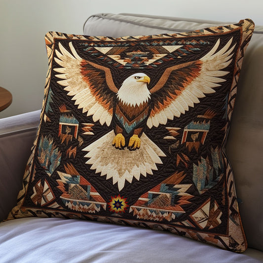 Native American Eagle WU0702056CL Quilt Pillow Case