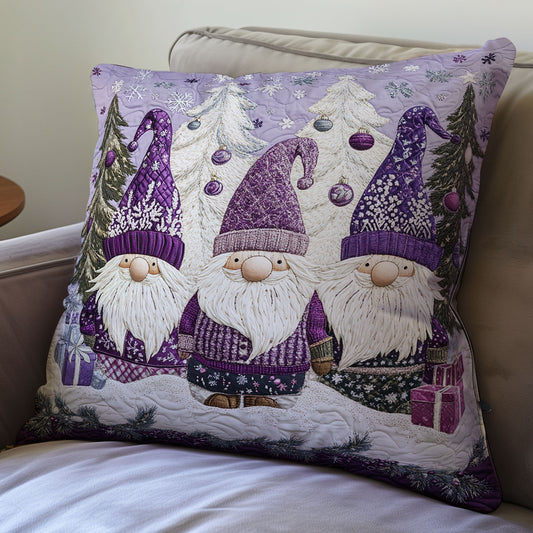 Purple Gnomes WU0702031CL Quilt Pillow Case