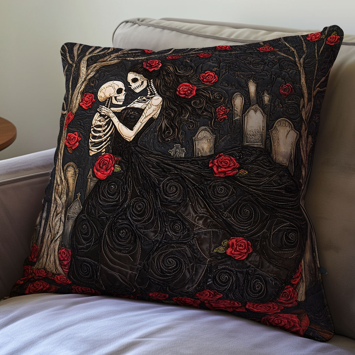 Skull Be Mine Forever WU0702039CL Quilt Pillow Case