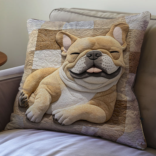 Sleeping Bulldog WU0702088CL Quilt Pillow Case