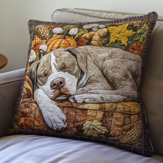 Sleeping Pitbull WU0702069CL Quilt Pillow Case