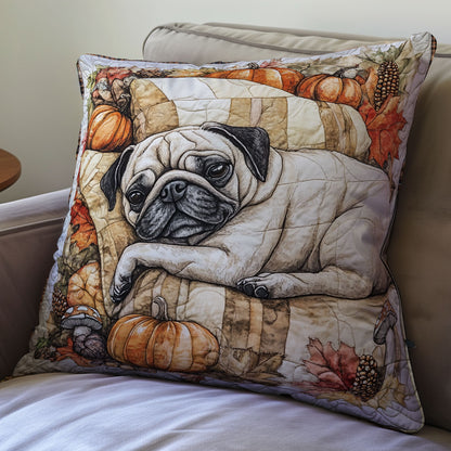 Sleeping Pug WU0702072CL Quilt Pillow Case