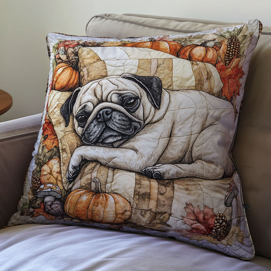 Sleeping Pug WU0702072CL Quilt Pillow Case