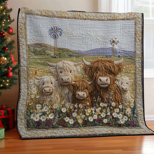 Highland Cow WU0301040CL Quilt