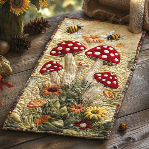 Moisture Mushroom Forest WU0303014CL Quilted Table Runner