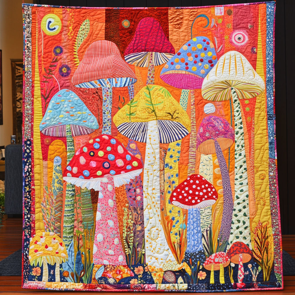 Mushroom Garden WU0503083CL Quilt