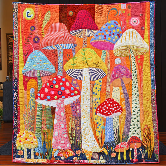 Mushroom Garden WU0503083CL Quilt