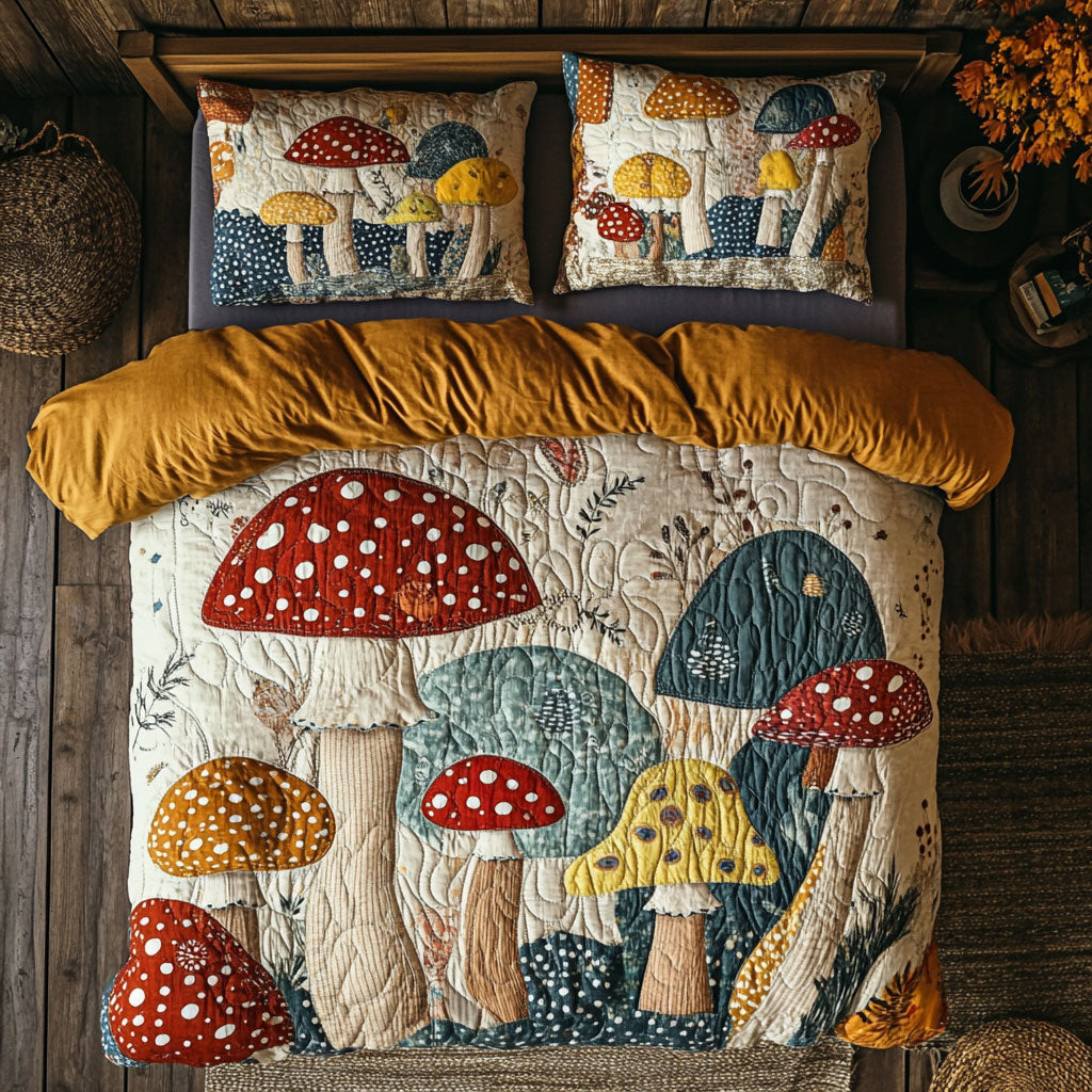 Mystical Mushroom Forest WU0403002CL Duvet Cover Set