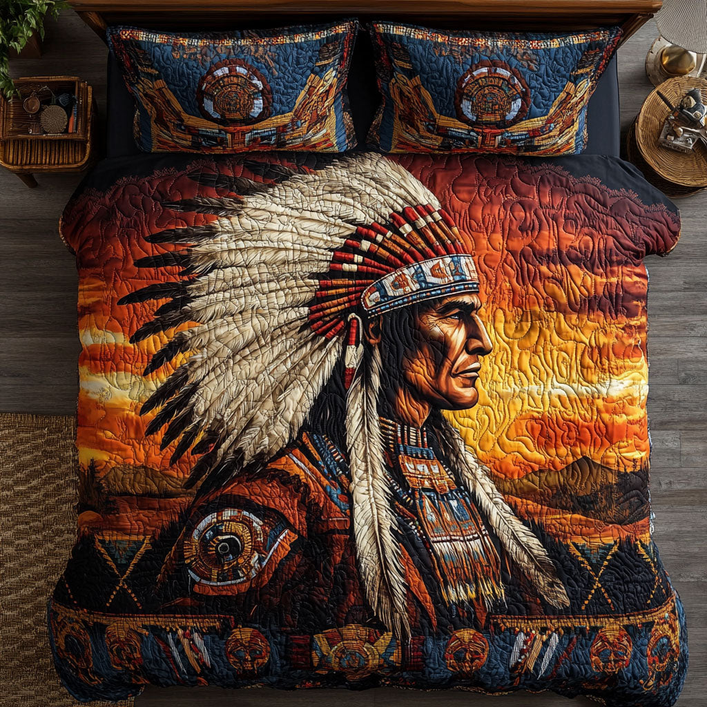 Native American Chief WU1002063CL Duvet Cover Set