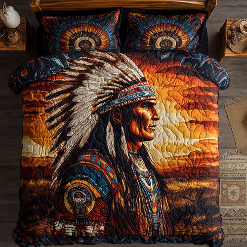 Native American Chief WU1002064CL Duvet Cover Set