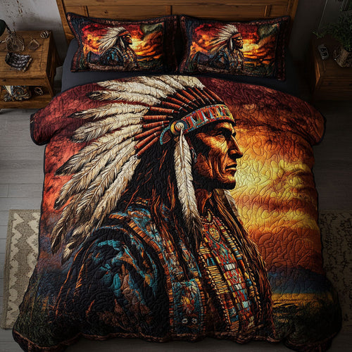 Native American Chief WU1002066CL Duvet Cover Set