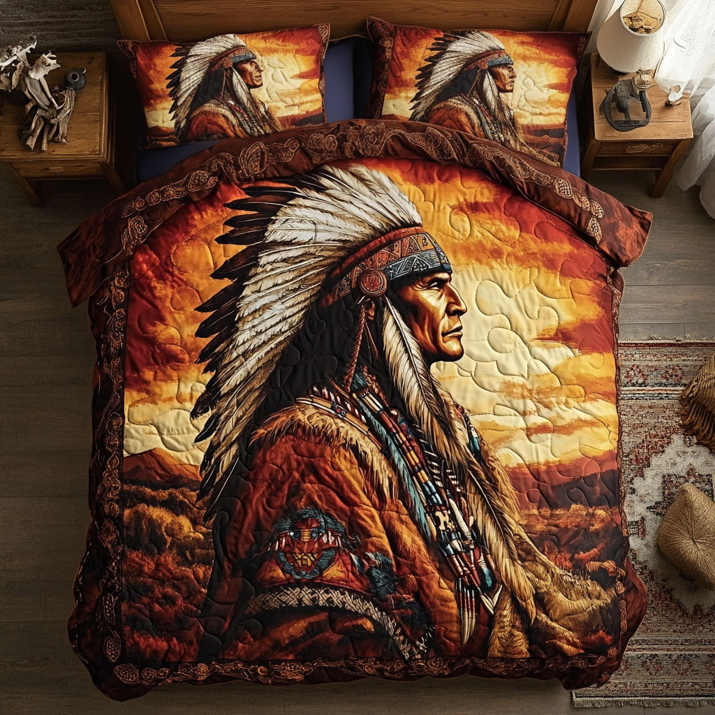 Native American Chief WU1002069CL Duvet Cover Set