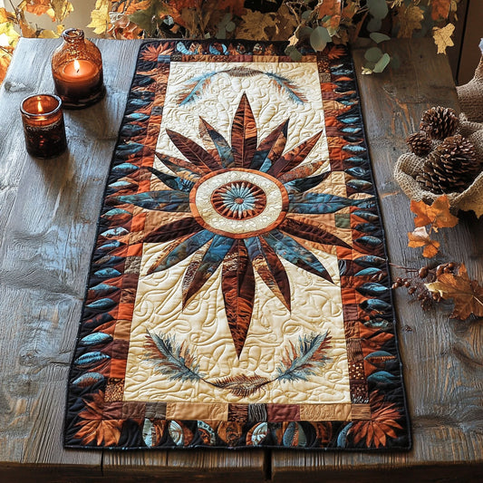 Native American Mandala WU0303009CL Quilted Table Runner