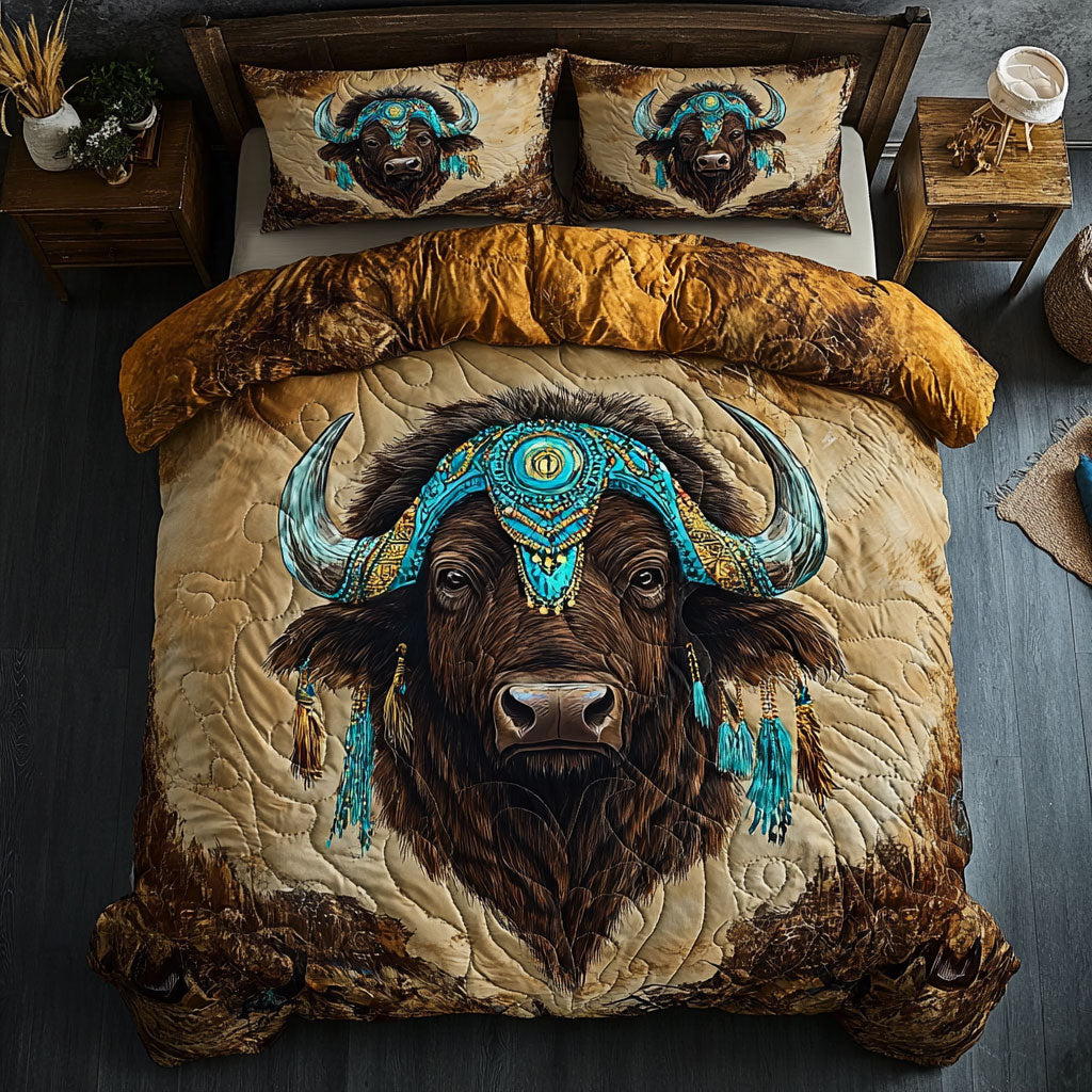 Native American Regal Buffalo WU0703025CL Duvet Cover Set