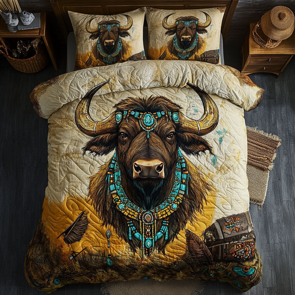 Native American Regal Buffalo WU0703026CL Duvet Cover Set