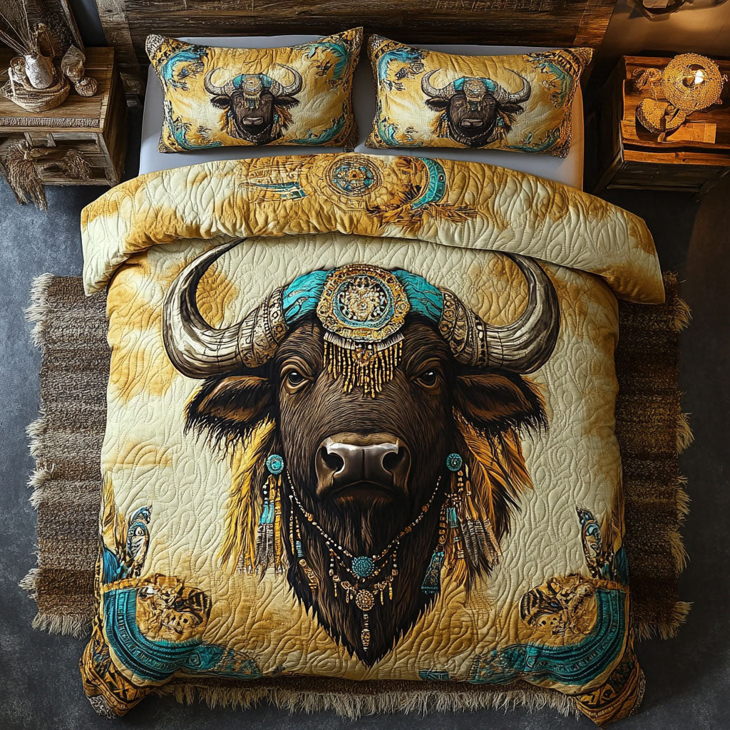 Native American Regal Buffalo WU0703027CL Duvet Cover Set