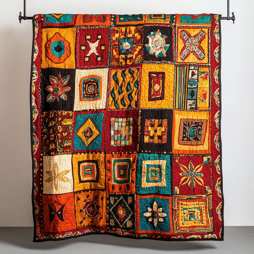 Native American Timeless Tribal Patchwork WU1303020CL Quilt