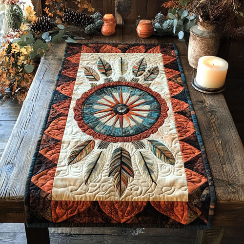 Native American Tribal Mandala WU0303016CL Quilted Table Runner