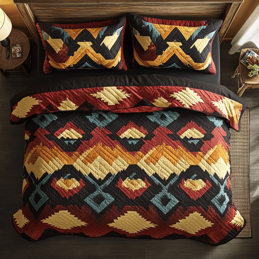 Native American Tribal Patchwork WU2001017CL Duvet Cover Set