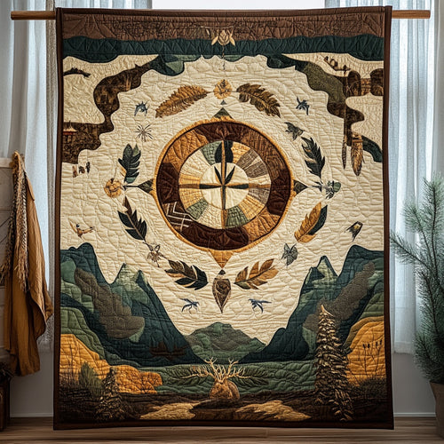 Native American Tribal Suncatcher WU1801019CL Quilt