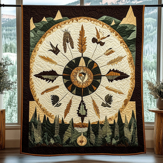 Native American Tribal Suncatcher WU1801023CL Quilt