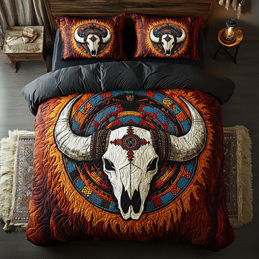 Native American Whispers Of the Buffalo Spirit WU1103009CL Duvet Cover Set