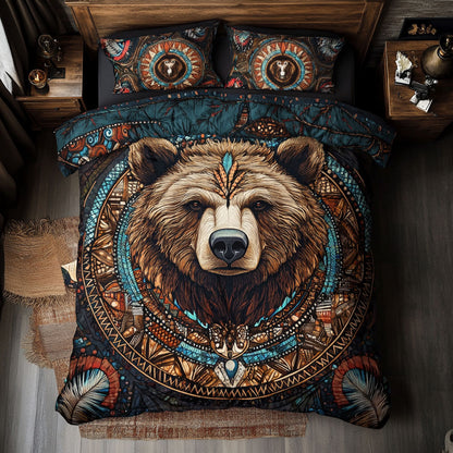 Native American Wild Bear WU0603026CL Duvet Cover Set