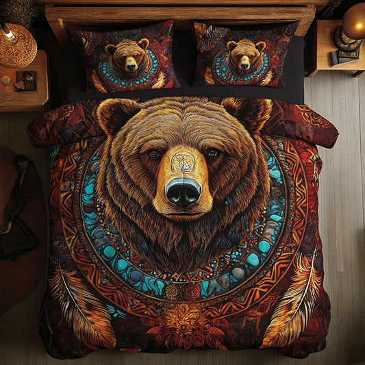 Native American Wild Bear WU0603027CL Duvet Cover Set