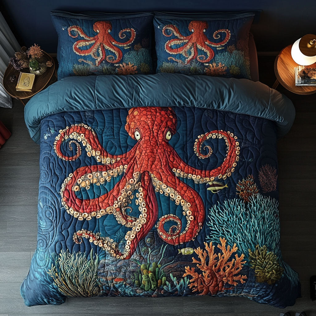 Octopus Mystic Ocean Embrace WU1703039CL Duvet Cover Set