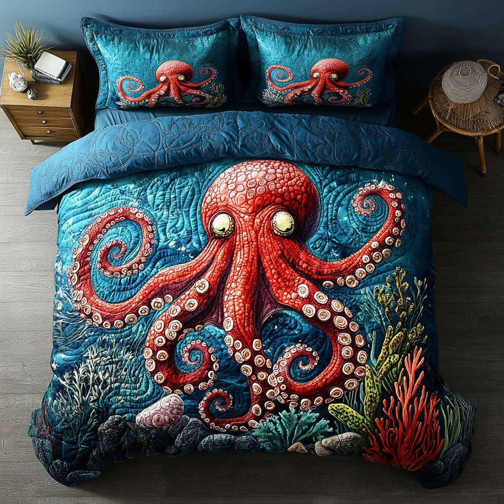 Octopus Mystic Ocean Embrace WU1703041CL Duvet Cover Set