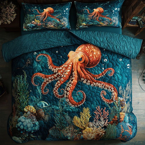 Octopus Mystic Ocean Embrace WU1703042CL Duvet Cover Set