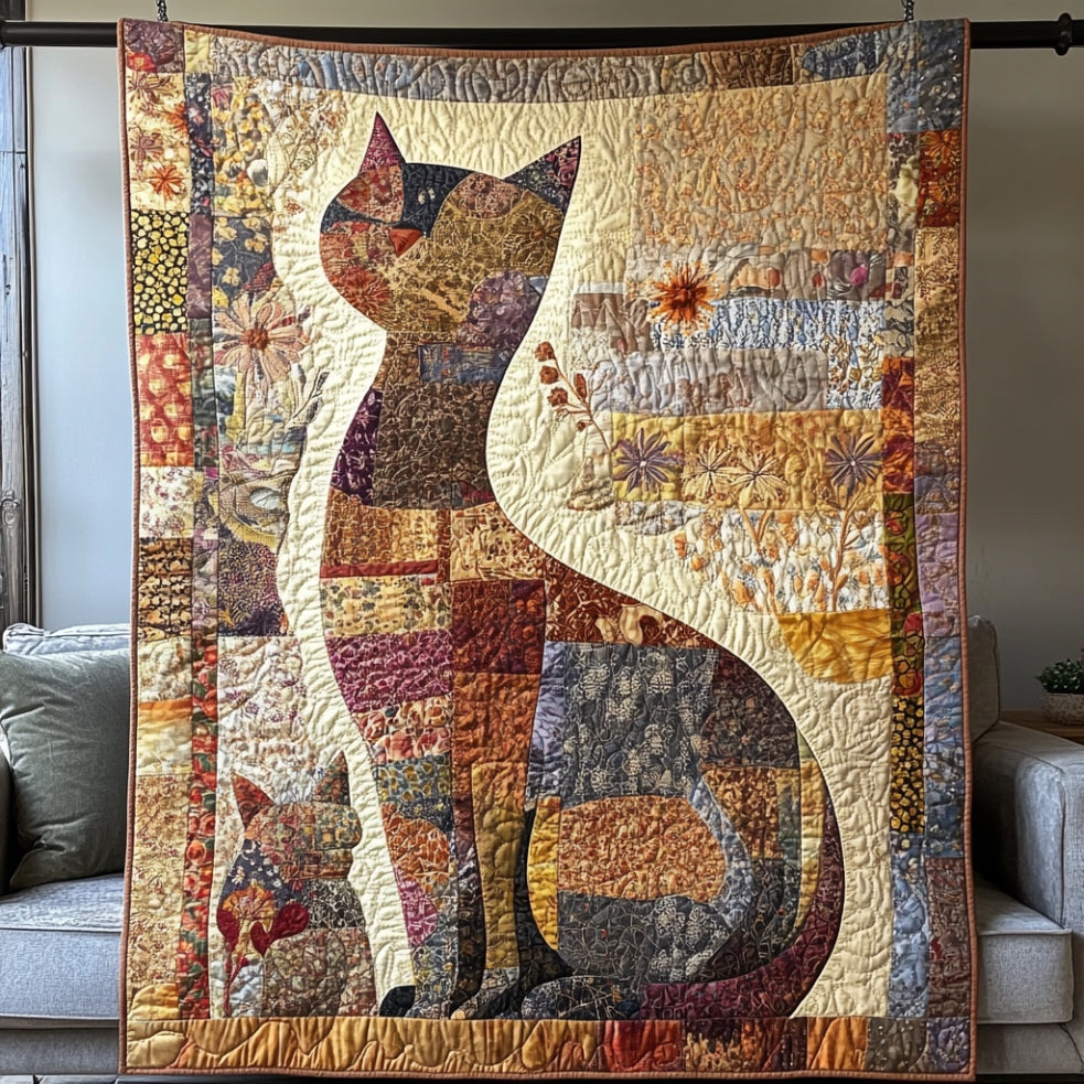 Patchwork Cat WU0401064CL Quilt