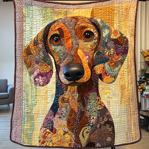 Patchwork Dachshund WU0401059CL Quilt