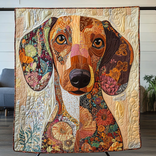 Patchwork Dachshund WU0401060CL Quilt