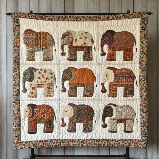 Patchwork Elephant WU1401025CL Quilt