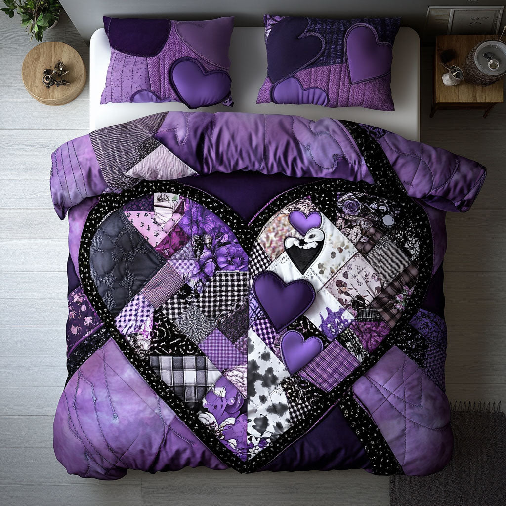 Patchwork Of The Heart WU1003035CL Duvet Cover Set