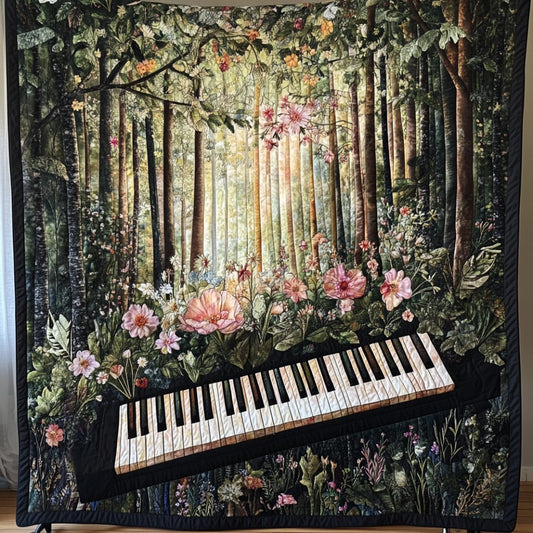 Piano In The Forest WU0401075CL Quilt