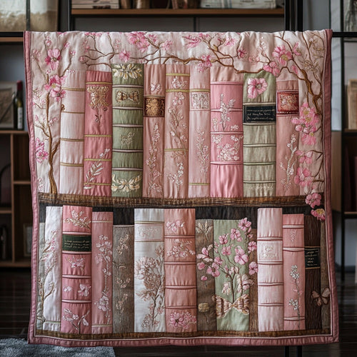 Pink Bookshelf WU0401073CL Quilt