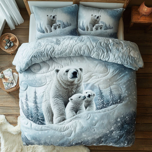 Polar Bear Glacier Heart WU0703038CL Duvet Cover Set