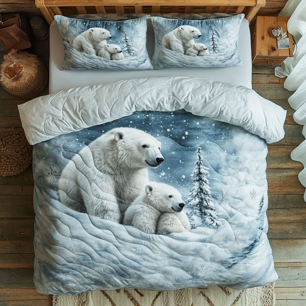 Polar Bear Mom WU0703041CL Duvet Cover Set