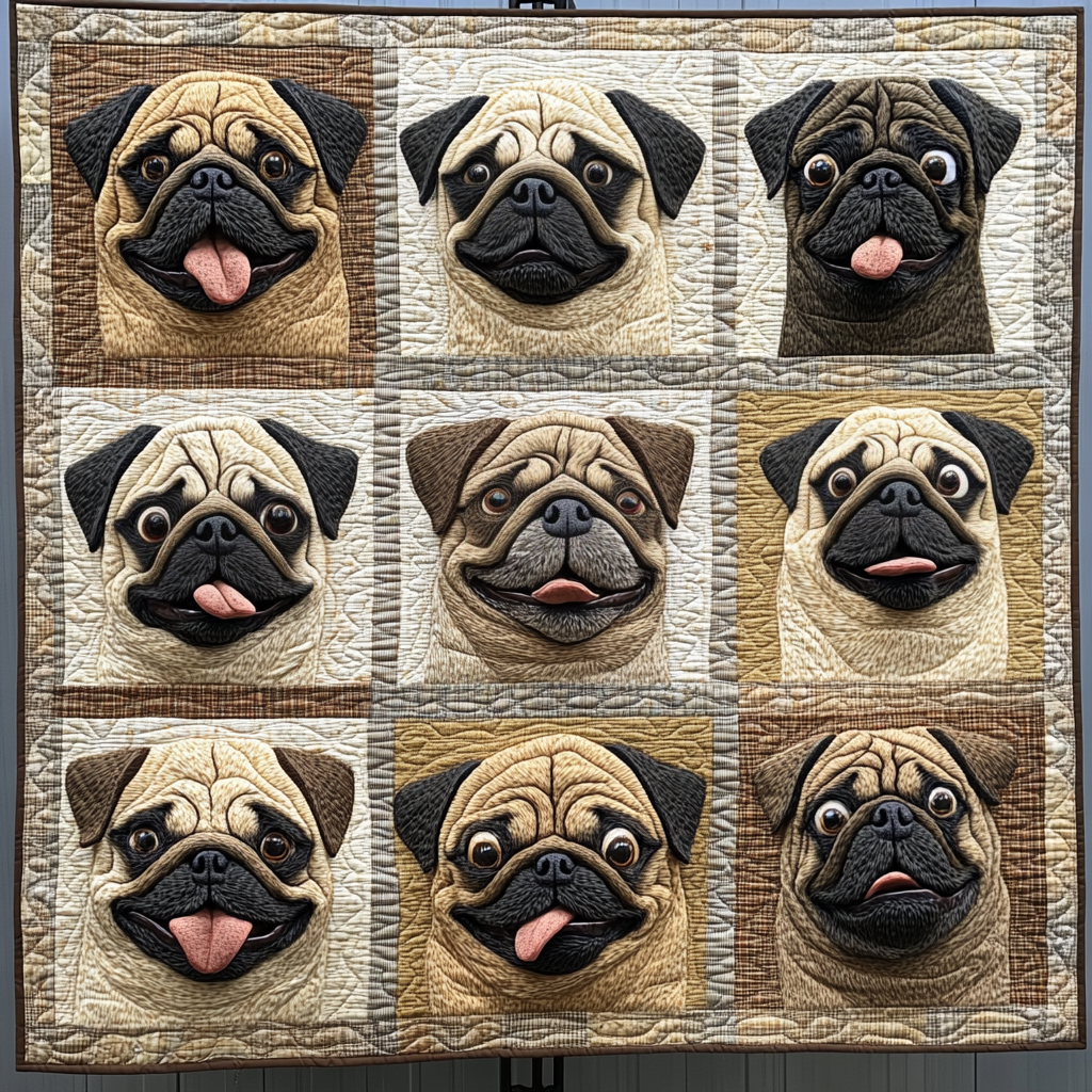 Pug WU1102001CL Quilt