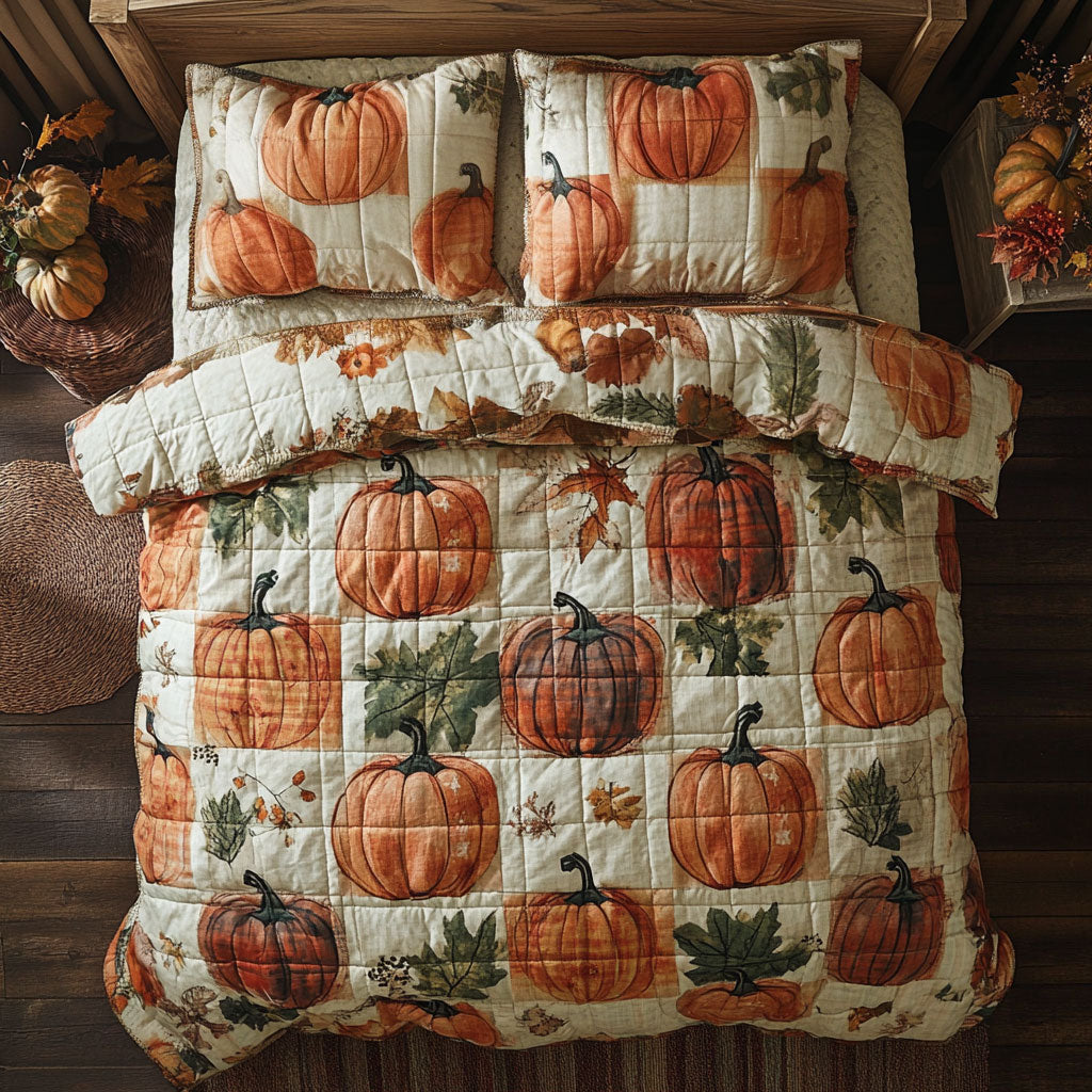 Pumpkin Autumn Love WU1003022CL Duvet Cover Set