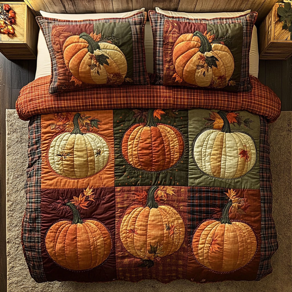 Pumpkin Autumn Love WU1003023CL Duvet Cover Set