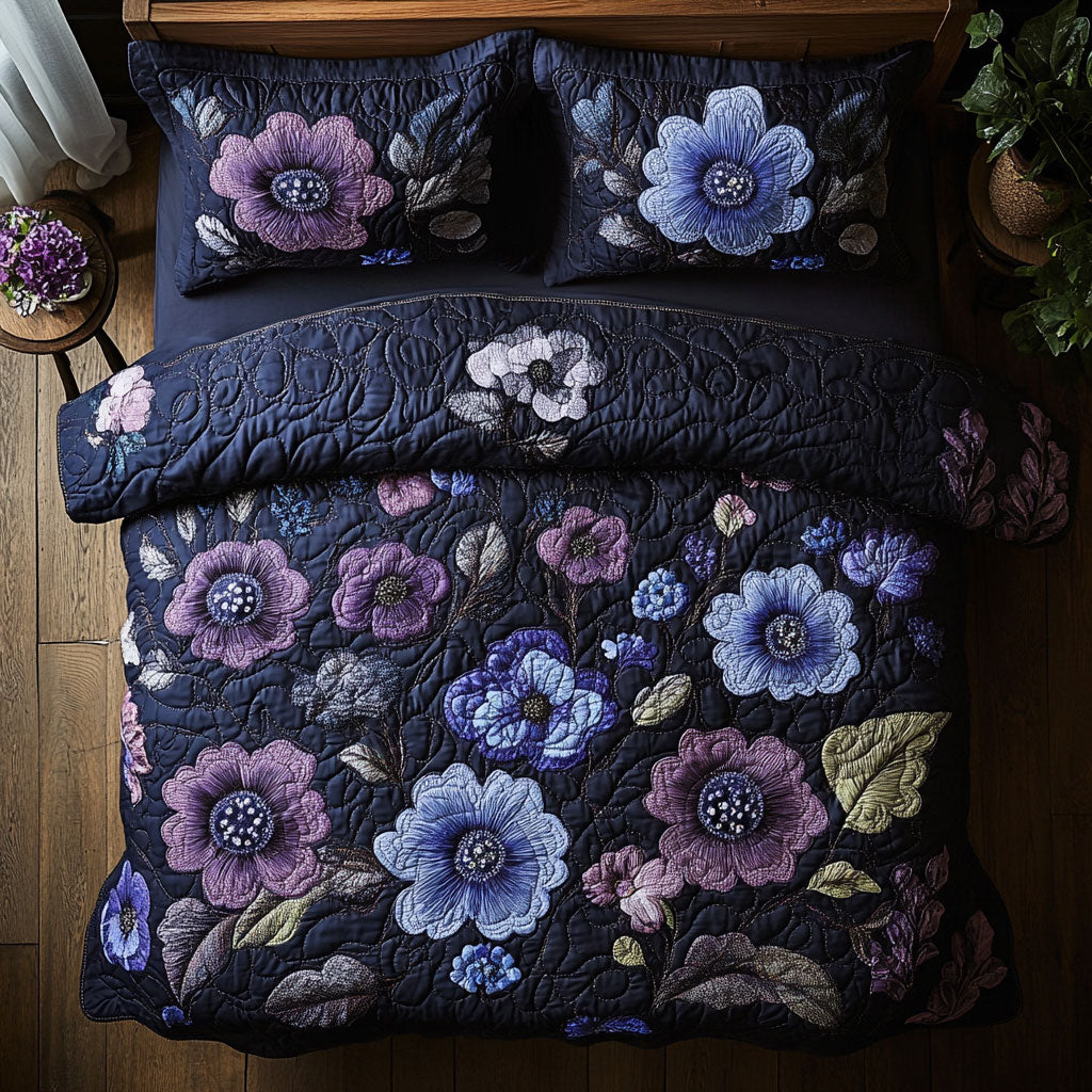 Purple Blooming WU0403088CL Duvet Cover Set