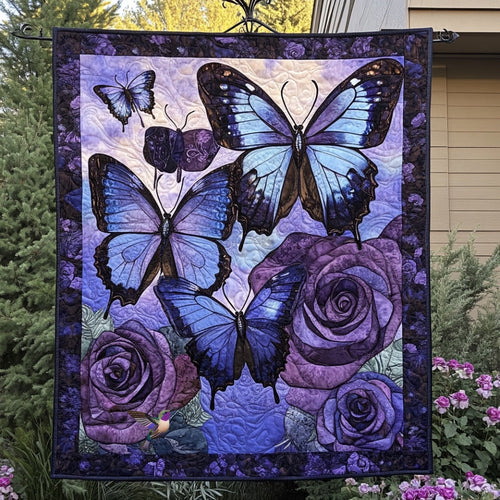 Purple Butterfly WU0401137CL Quilt